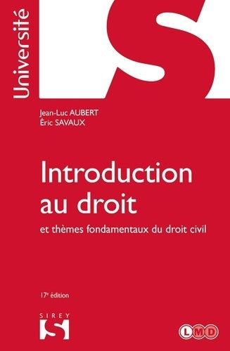 Livrenpoche : Introduction au droit et thèmes fondamentaux du droit civil - Jean-Luc Aubert - Livre
