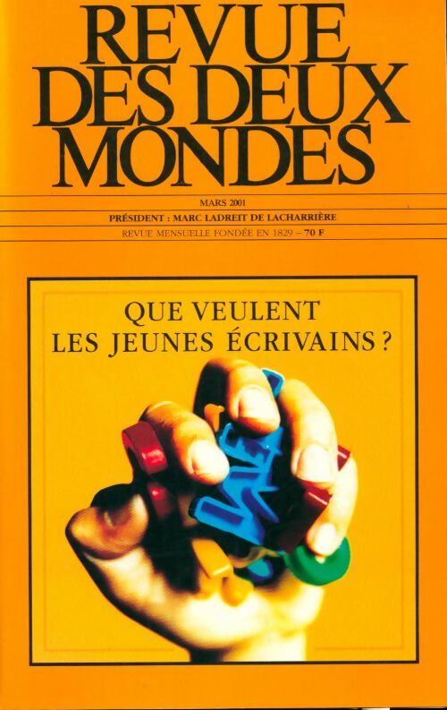 Livrenpoche : Revue des deux mondes Mars 2001 - Collectif - Livre