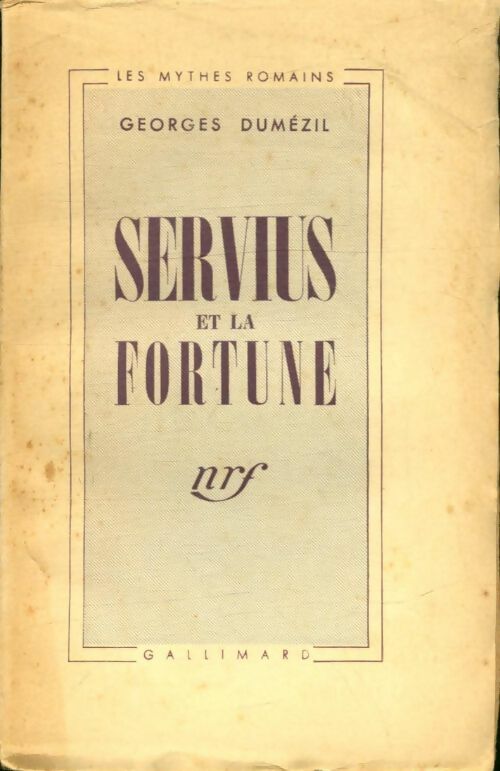 Livrenpoche : Servius et la fortune - Georges Dumézil - Livre