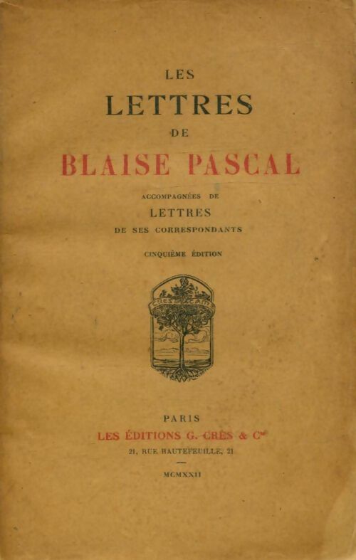 Livrenpoche : Les lettres de Blaise Pascal - Blaise Pascal - Livre