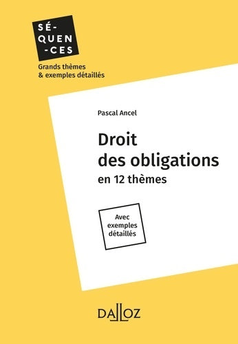 Livrenpoche : Droit des obligations - Pascal Ancel - Livre