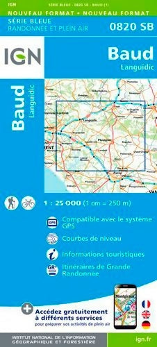 Livrenpoche : 0820sb baud/languidic - Ign - Livre