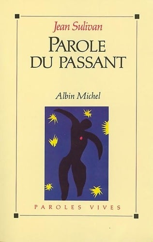 Livrenpoche : Parole du passant - Jean Sulivan - Livre