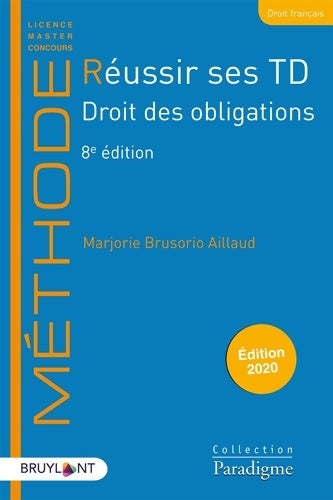 Livrenpoche : Réussir ses TD droit des obligations - Marjorie Brusorio - Livre