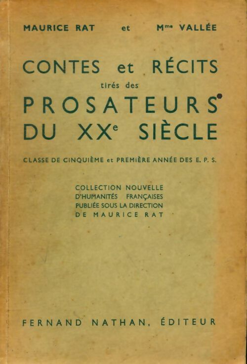 Livrenpoche : Contes et récits tirés des prosateurs du XXe siècle - Maurice Rat - Livre
