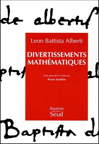 Livrenpoche : Divertissements mathématiques - Leon Battista Alberti - Livre