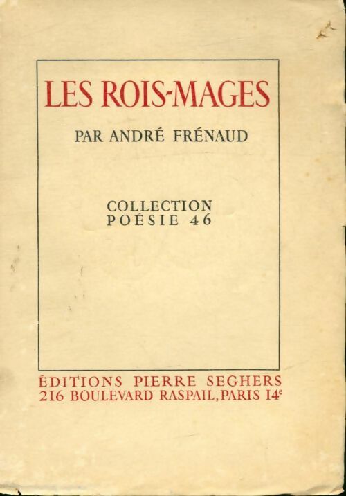 Livrenpoche : Les rois mages - André Frénaud - Livre