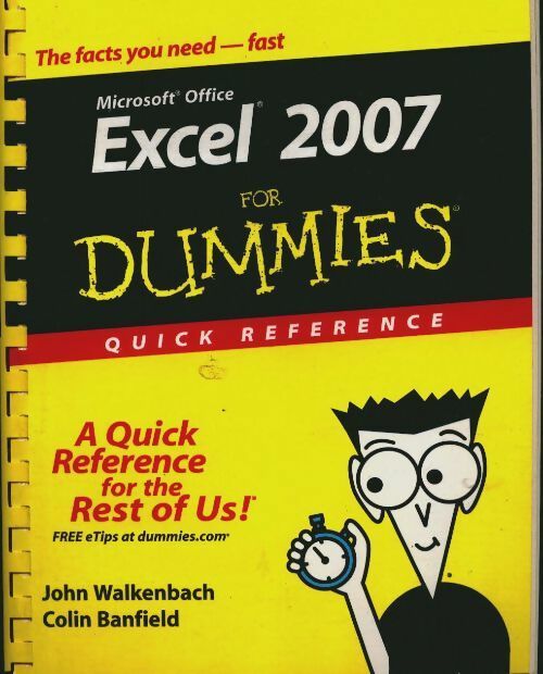 Livrenpoche : Excel 2007 for dummies. Quick reference - John Walkenbach - Livre
