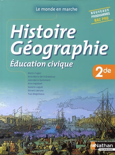Livrenpoche : Histoire- géographie- éducation civique - Seconde bac pro - Martin Fugler - Livre