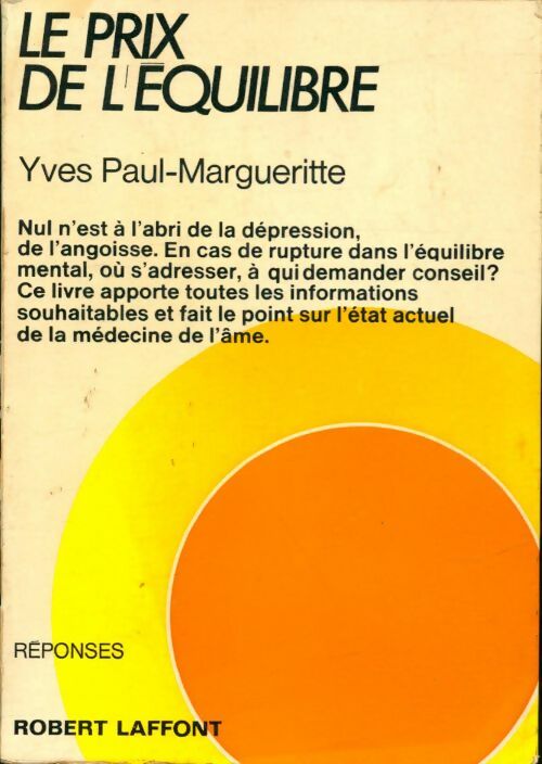 Livrenpoche : Le prix de l'équilibre - Yves Paul-Marguerite - Livre