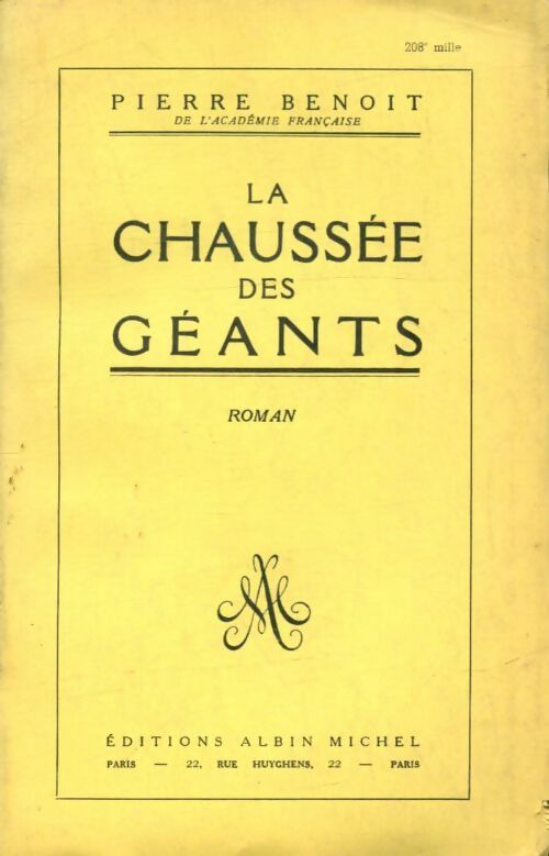 Livrenpoche : La chaussée des géants - Pierre Benoit - Livre