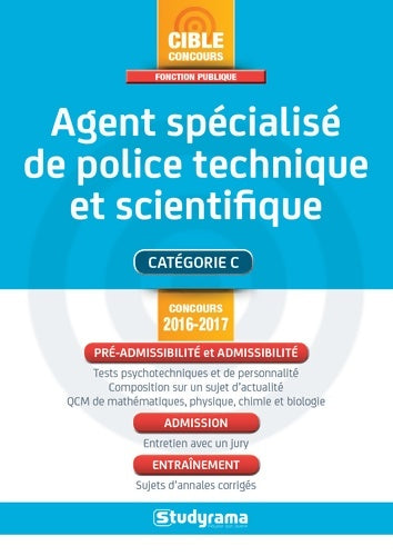 Livrenpoche : Agent spécialisé de police technique et scientifique - Anne Boussicout-mennerat - Livre