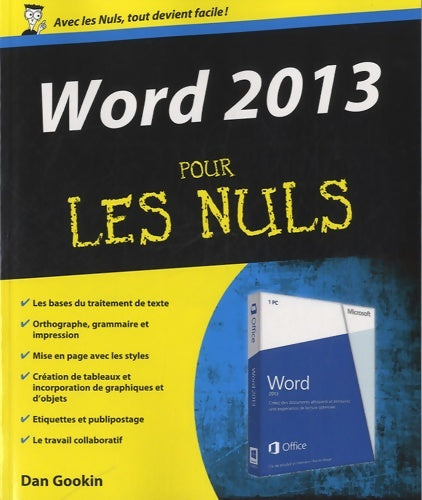 Livrenpoche : Word 2013 pour les nuls - Dan Gookin - Livre