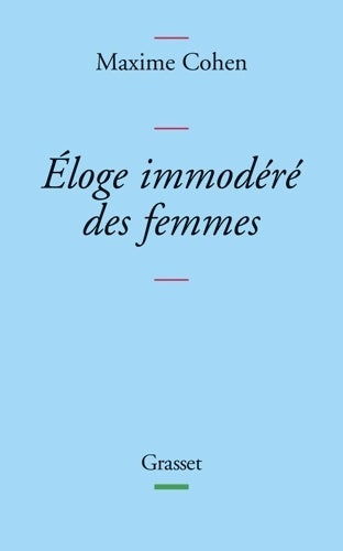 Livrenpoche : Eloge immodéré des femmes - Maxime Cohen - Livre