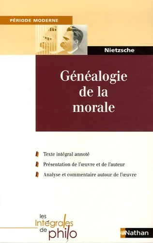 Livrenpoche : Int phil 13 généalogie de la - Friedrich Nietzsche - Livre