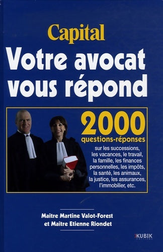 Livrenpoche : Votre avocat vous répond - Martine Valot-Forest - Livre