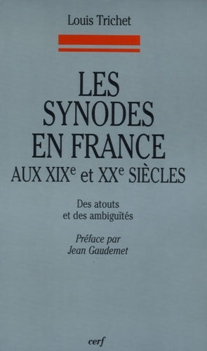 Livrenpoche : Les synodes en France aux XIXe et XXe siècles - Louis Trichet - Livre