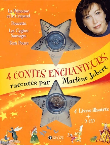 4 contes enchanteurs : 4 livres + 2 CD - Marlène Jobert - Livre