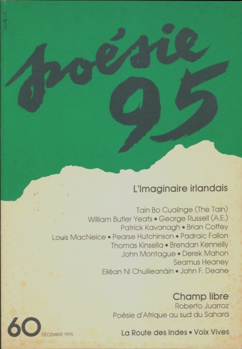 Livrenpoche : Poésie 95 n°60 : L'imaginaire irlandais - Collectif - Livre