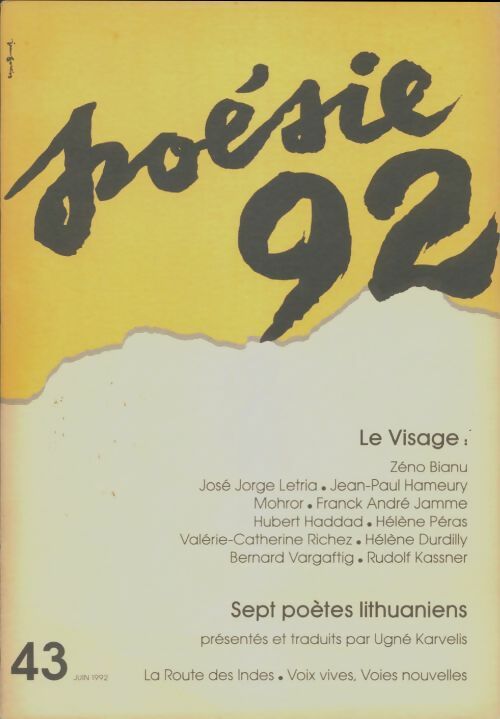 Livrenpoche : Poésie 92 n°43 - Collectif - Livre