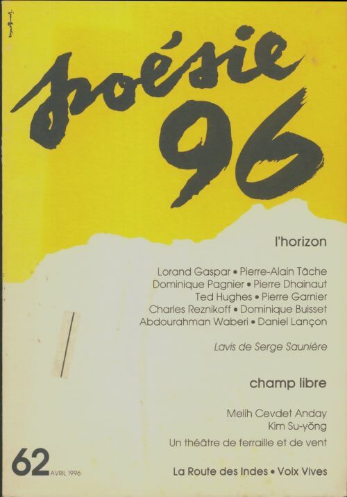 Livrenpoche : Poésie 96 n°62 - Collectif - Livre
