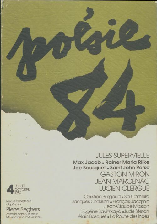 Livrenpoche : Poésie 84 n°4 - Collectif - Livre