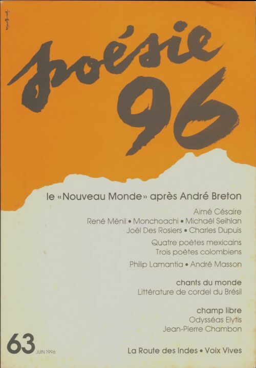 Livrenpoche : Poésie 96 n°63 - Collectif - Livre