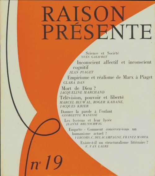 Livrenpoche : Raison présenhte n°19 - Collectif - Livre