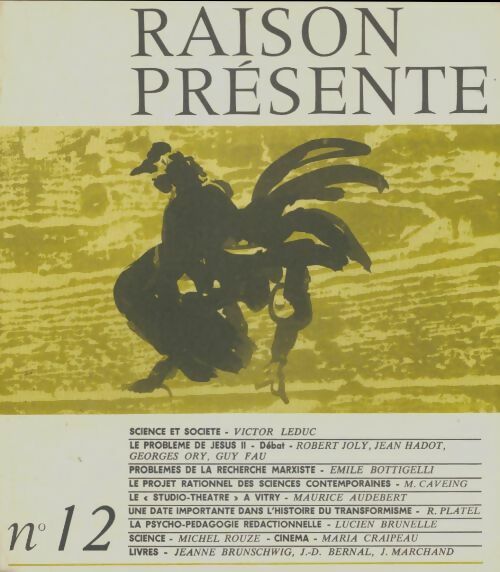 Livrenpoche : Raison présenhte n°12 - Collectif - Livre