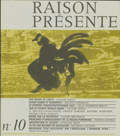 Livrenpoche : Raison présenhte n°10 - Collectif - Livre