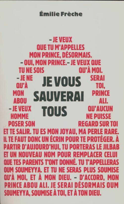 Livrenpoche : Je vous sauverai tous - Emilie Frèche - Livre