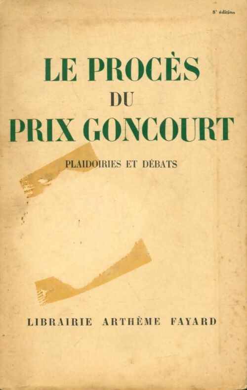 Livrenpoche : Le procès du prix Goncourt - Collectif - Livre