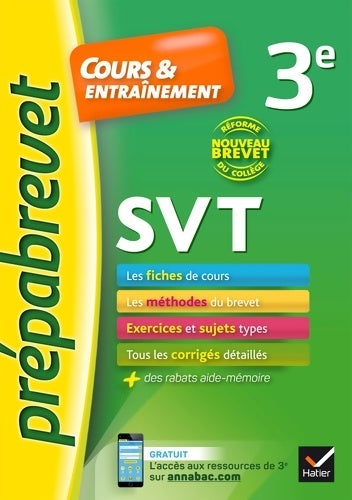 Livrenpoche : SVT 3e Cours & entraînement - Fabien Madoz-Bonnot - Livre