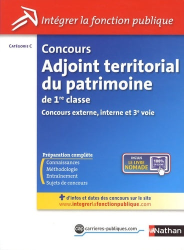 Livrenpoche : Concours adjoint territorial du patrimoine de 1re classe - Thomas Barris - Livre