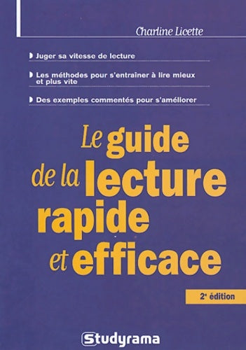 Livrenpoche : Le guide de la lecture rapide et efficace - Charline Licette - Livre