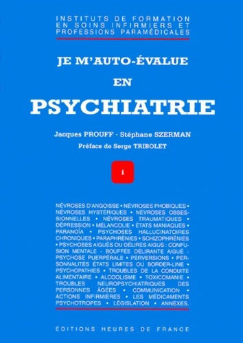 Livrenpoche : Je m'auto-évalue en psychiatrie - Jacques Prouff - Livre