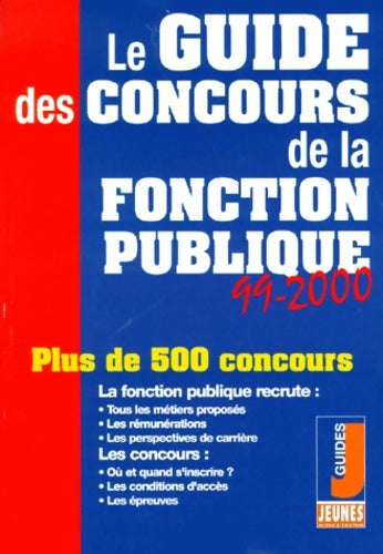 Livrenpoche : Le guide des concours de la fonction publique 1999-2000 - Sabine Duhamel - Livre