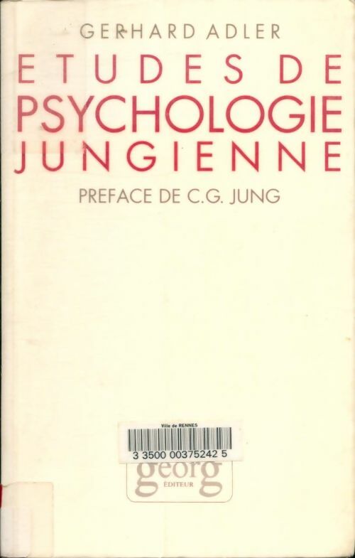Livrenpoche : Études de psychologie jungienne : Essais sur la théorie et la pratique de l'analyse jungienne - Gerhard Adler - Livre