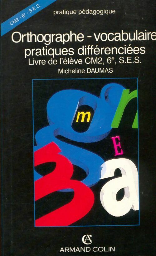 Livrenpoche : Orthographe vocab exercices - Maurice Daumas - Livre