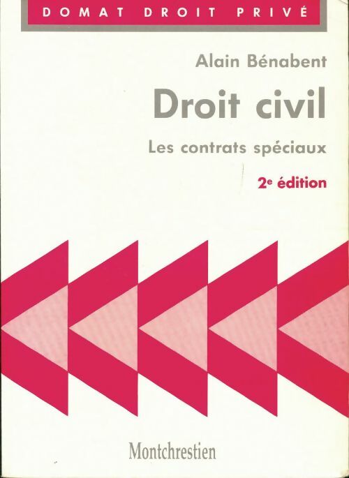 Livrenpoche : Droit civil : Les contrats spéciaux - Alain Bénabent - Livre