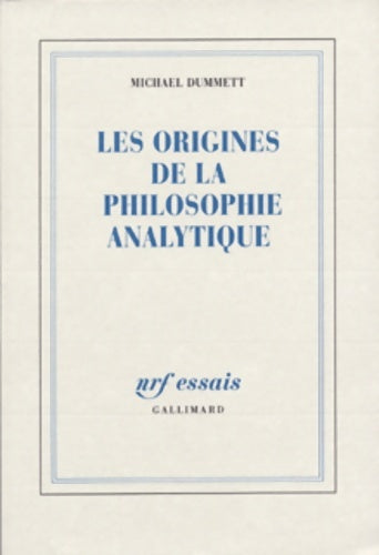 Livrenpoche : Les origines de la philosophie analytique - Michael Dummett - Livre