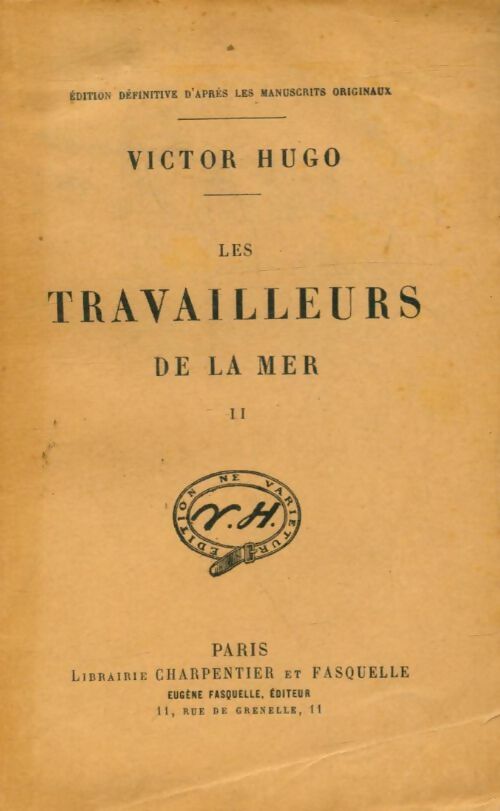 Livrenpoche : Les travailleurs de la mer Tome II - Victor Hugo - Livre