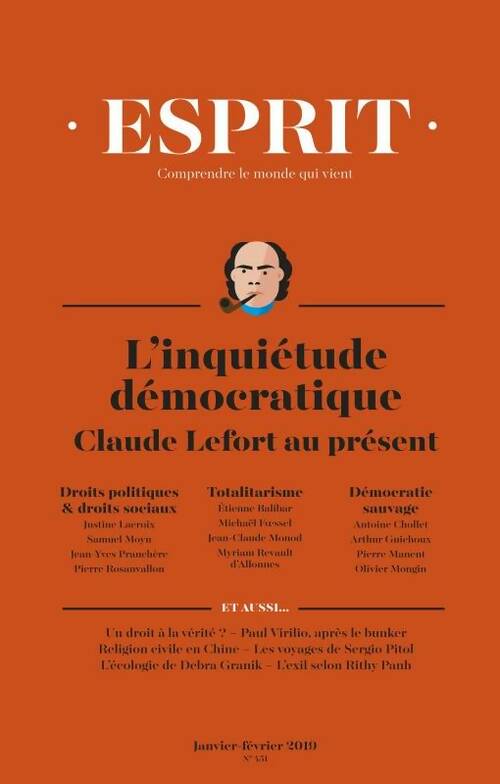 Livrenpoche : Esprit janvier-février 2019 inquiétudes démocratiques. Claude lefort - Collectif - Livre