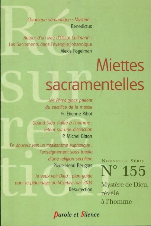 Livrenpoche : Miettes scramentelles - résurrection n°155 - Collectif - Livre