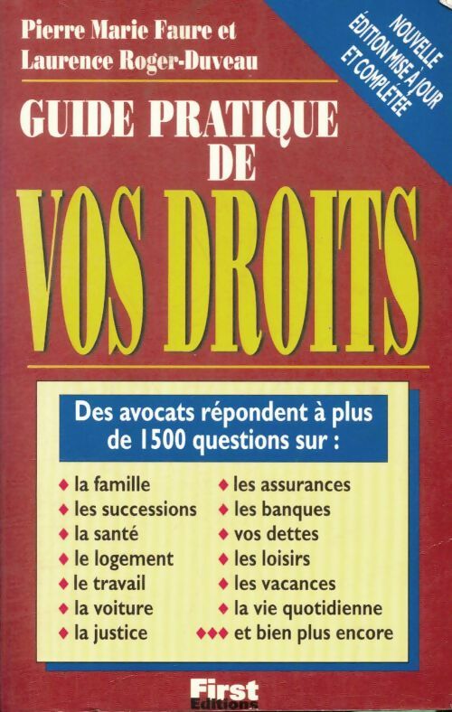 Livrenpoche : Guide pratique de vos droits - Pierre-Marie Faure - Livre