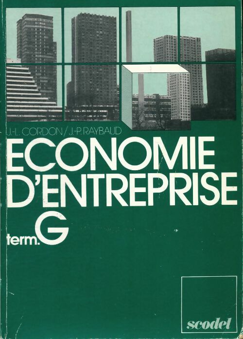 Livrenpoche : Économie d'entreprise : Terminales g - Cordon - Livre