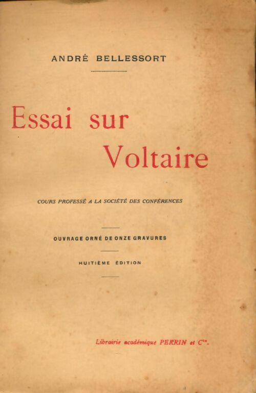 Livrenpoche : Essai sur Voltaire - André Bellessort - Livre