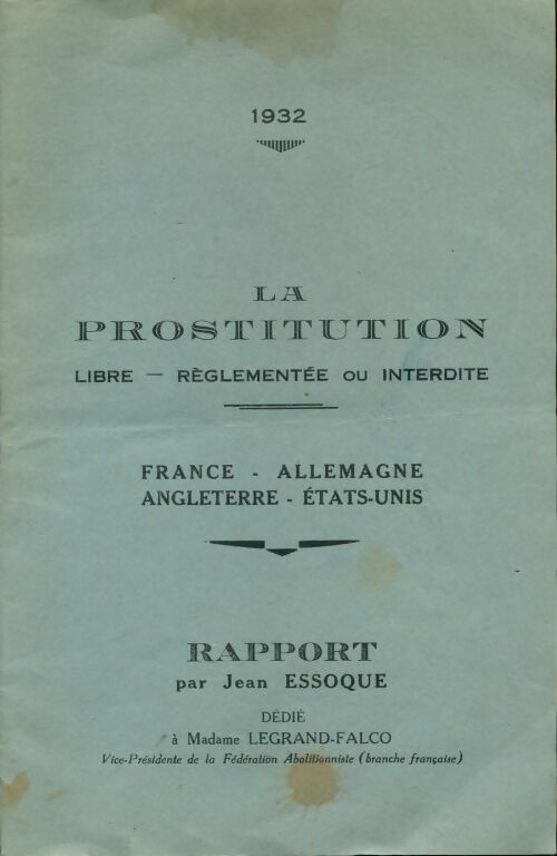 Livrenpoche : La prostitution - Jean Essoque - Livre