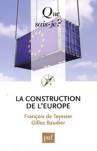 Livrenpoche : La construction de l'Europe - Gilles Baudier - Livre