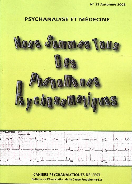 Livrenpoche : Cahiers psychanalytiques de l'Est n°13 - Collectif - Livre